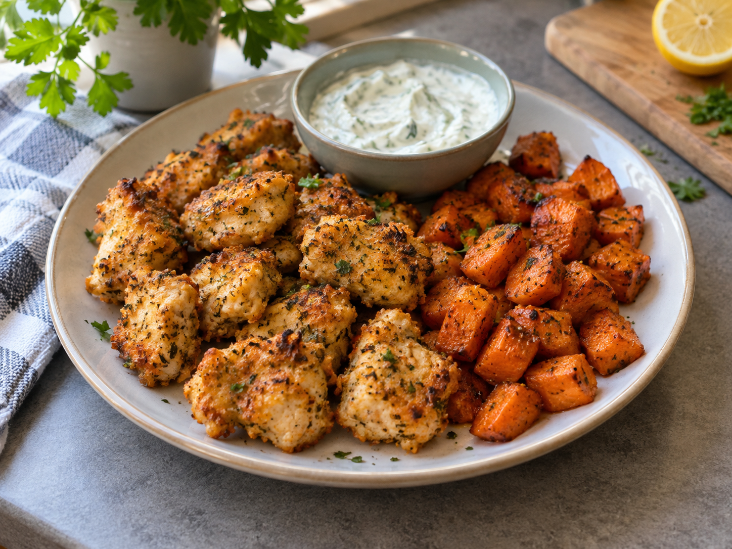 Air Fryer Chicken & Carrot Bites
