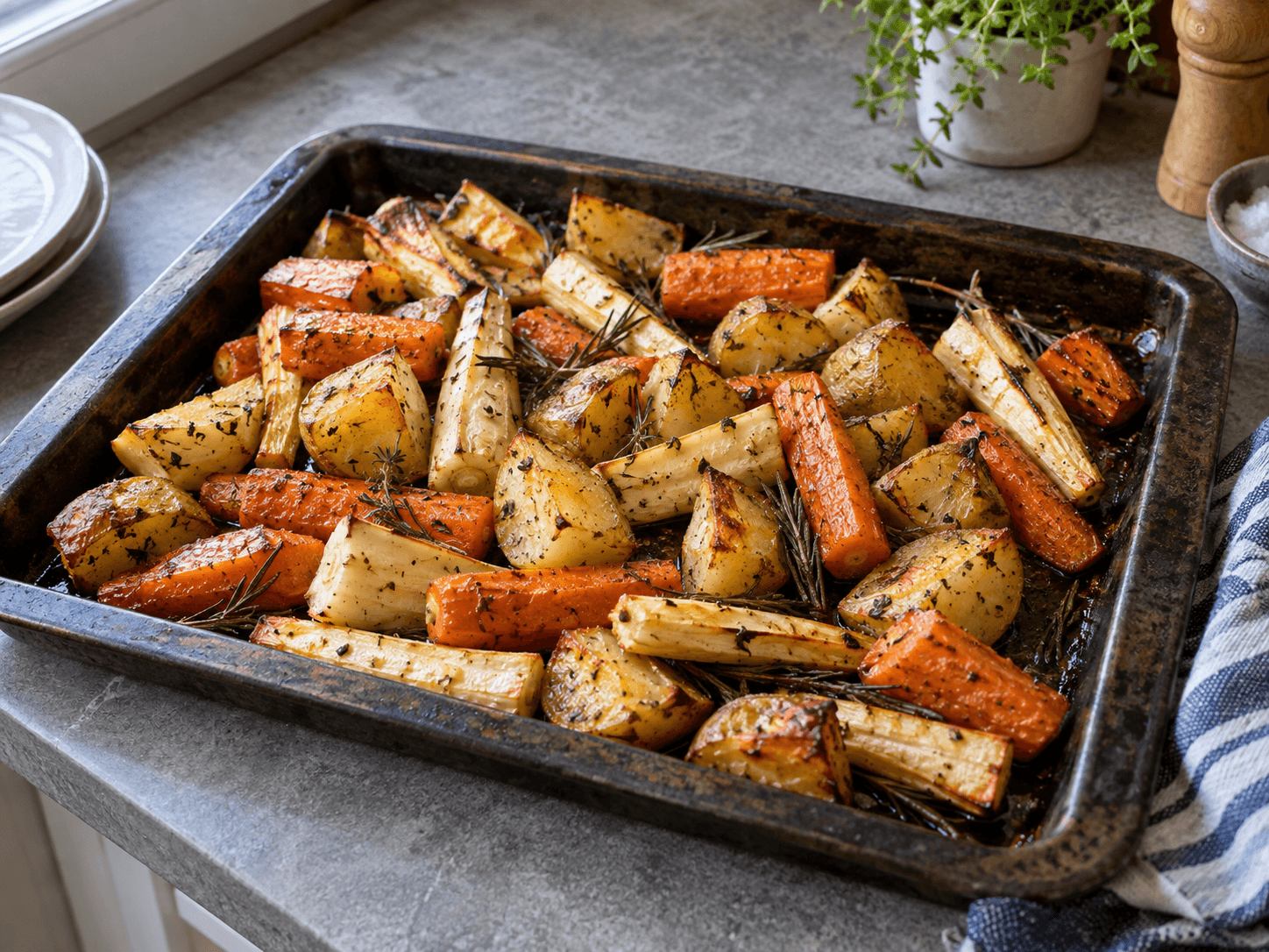Air Fryer Roasted Root Veg