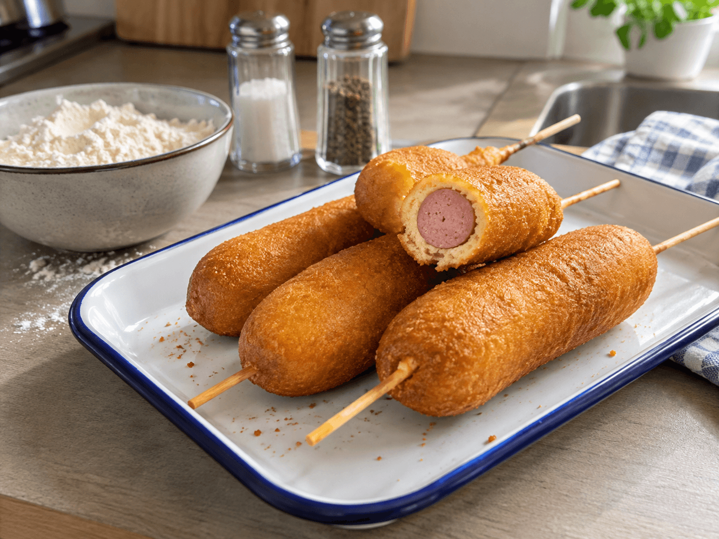 Corn-Dog-Style Fried Sausage