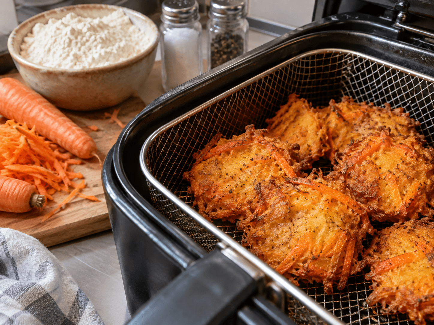 Crispy Fried Carrot Fritters