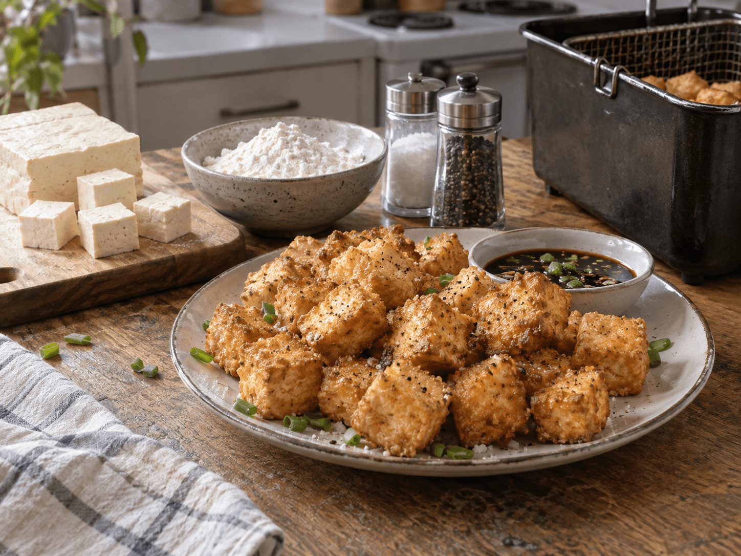 Crispy Fried Tofu Bites