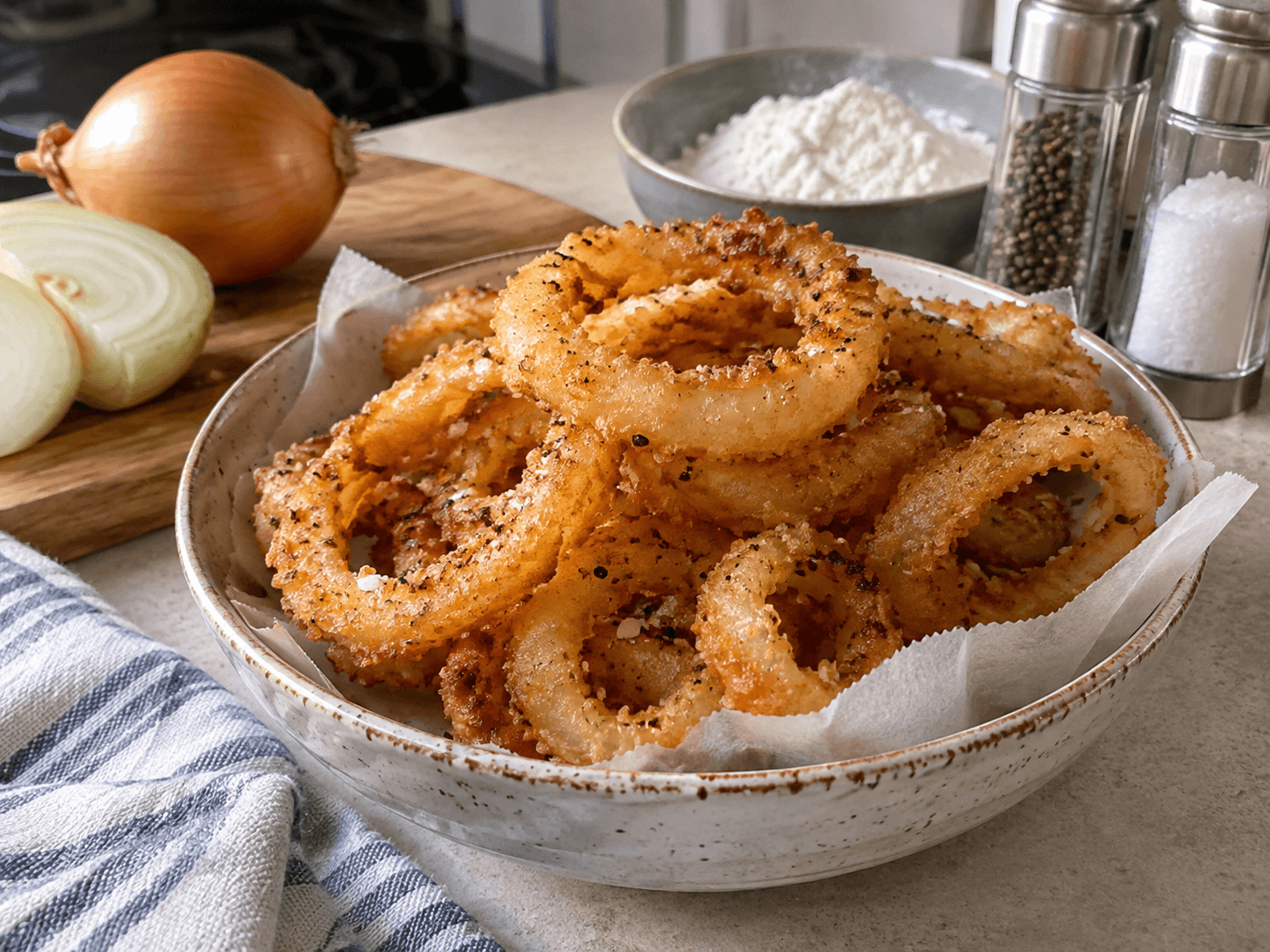 Crunchy Fried Onion Rings