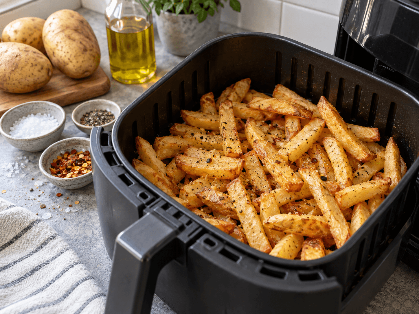 Golden Air Fryer Chips