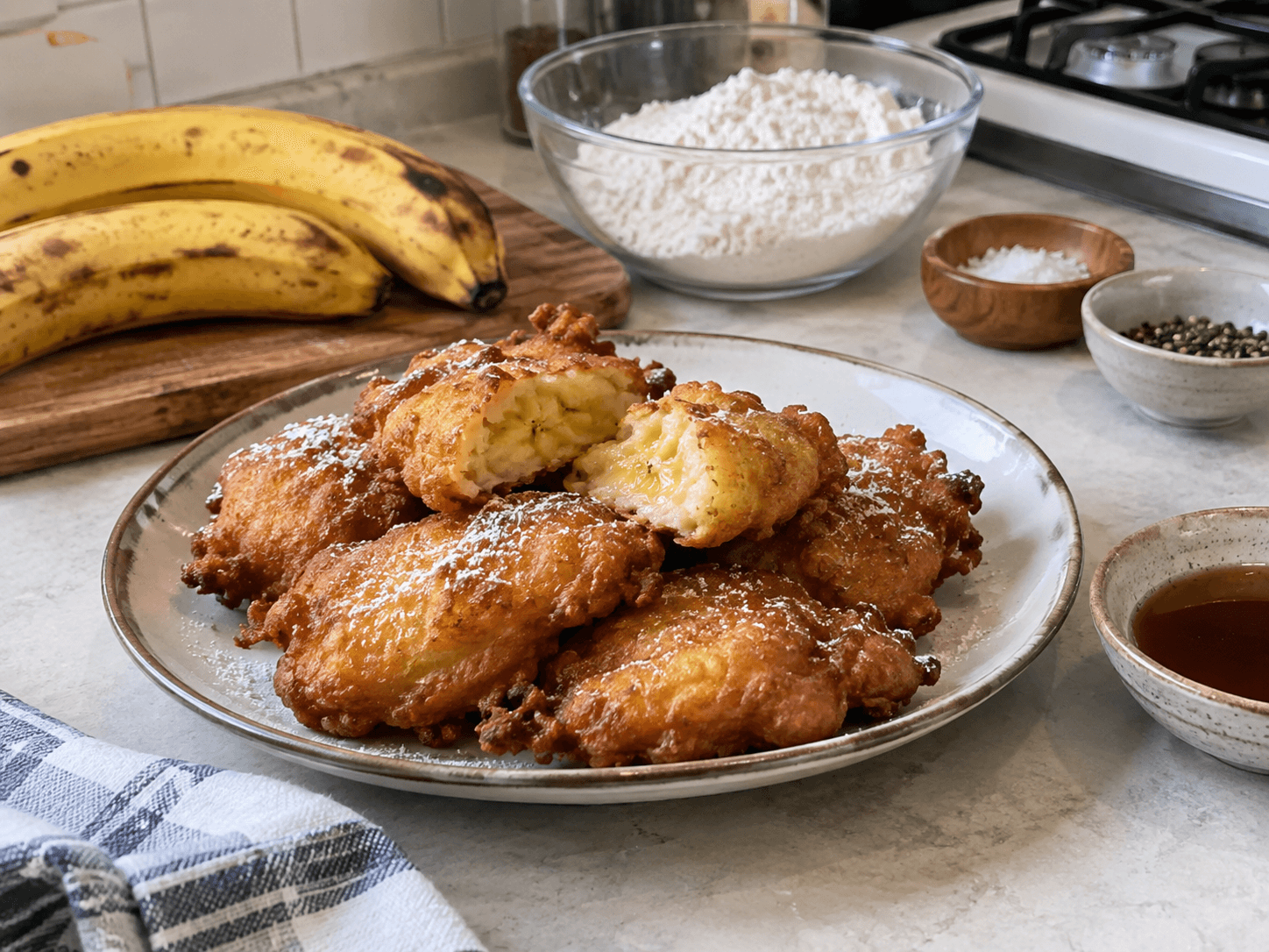Sweet Fried Banana Fritters